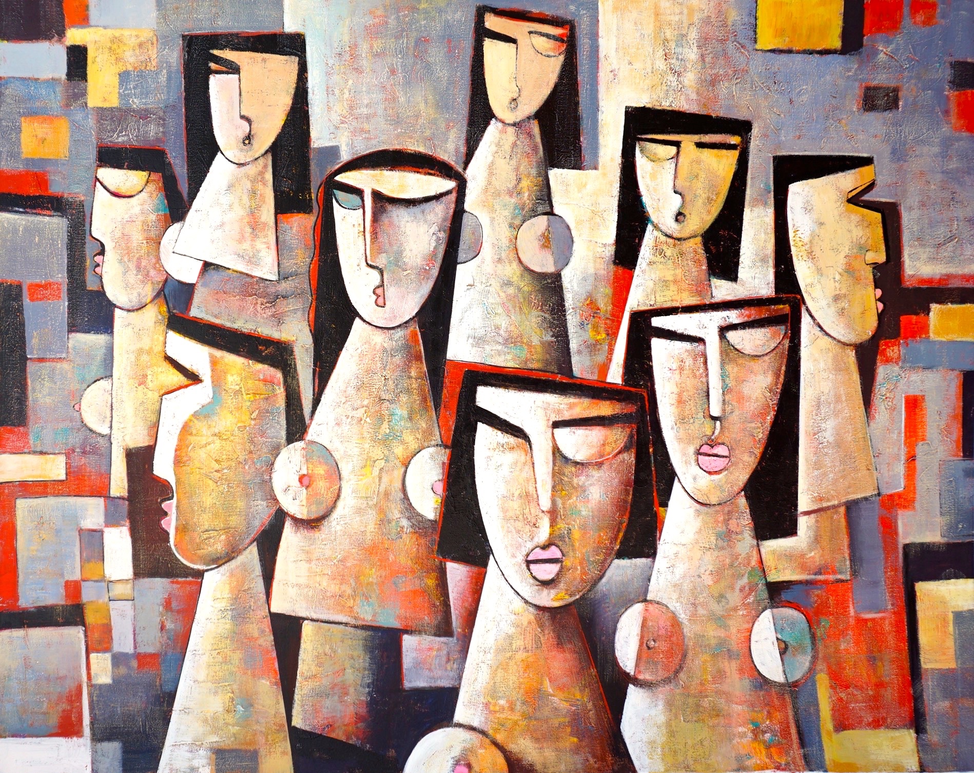 CONFERENCE - 152 x 121 cm by Paul Ygartua